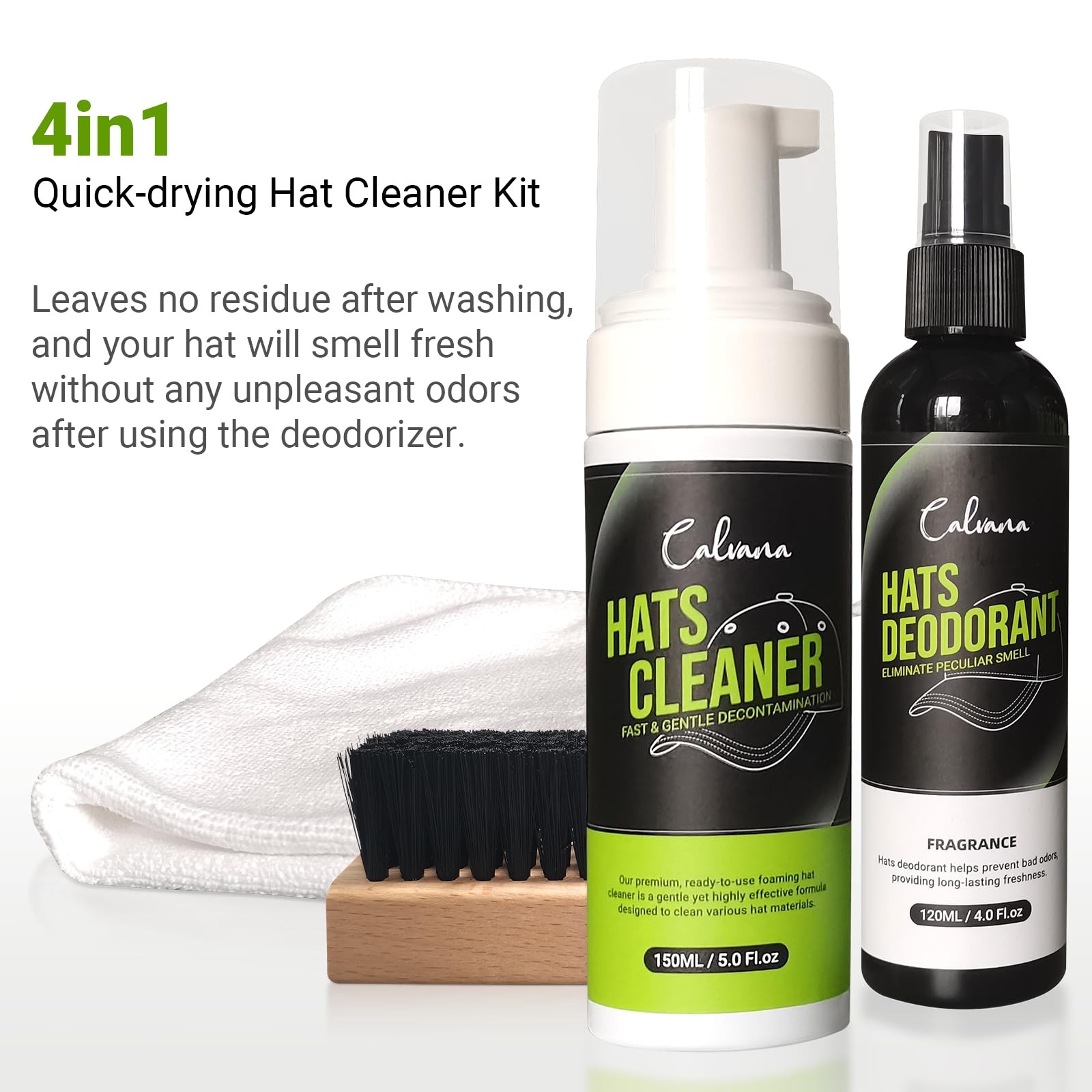4-In-1 Professional Hat Cleaning Kit, Quick-Drying Cap Saver Cleaner, for Bas