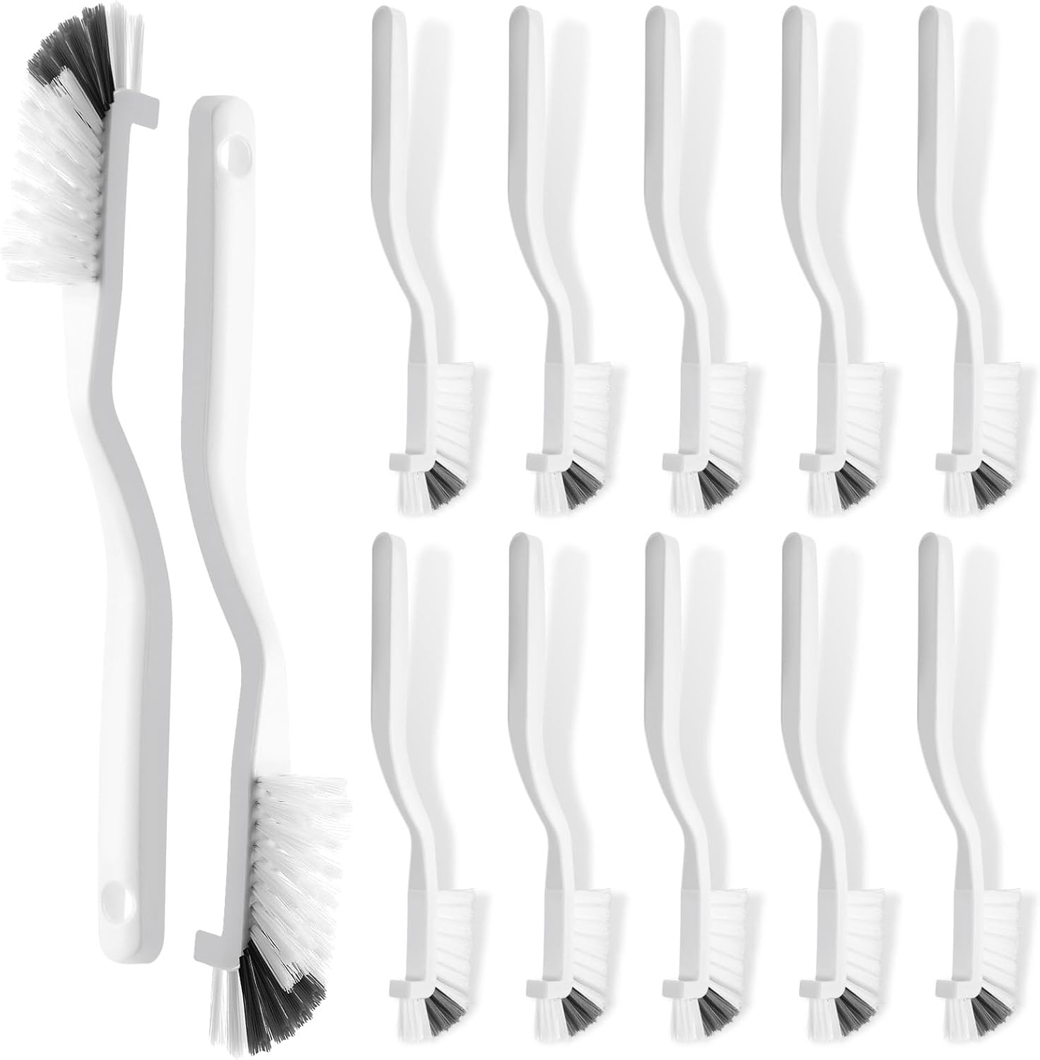 12 Pcs Kitchen Scrub Brush Bulk Sink Bathroom Edge Corner Cleaning Brush Right A