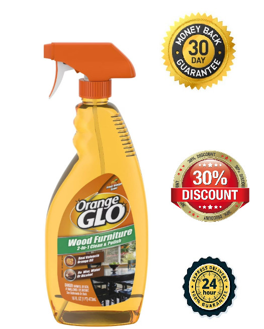 Orange Glo Wood Furniture 2-in-1 Clean & Polish Spray, 16 oz.