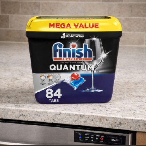 Dishwasher Pods, No Pre-Rinse Detergent, Tough on 24hr Dried Stains & Grease, 84