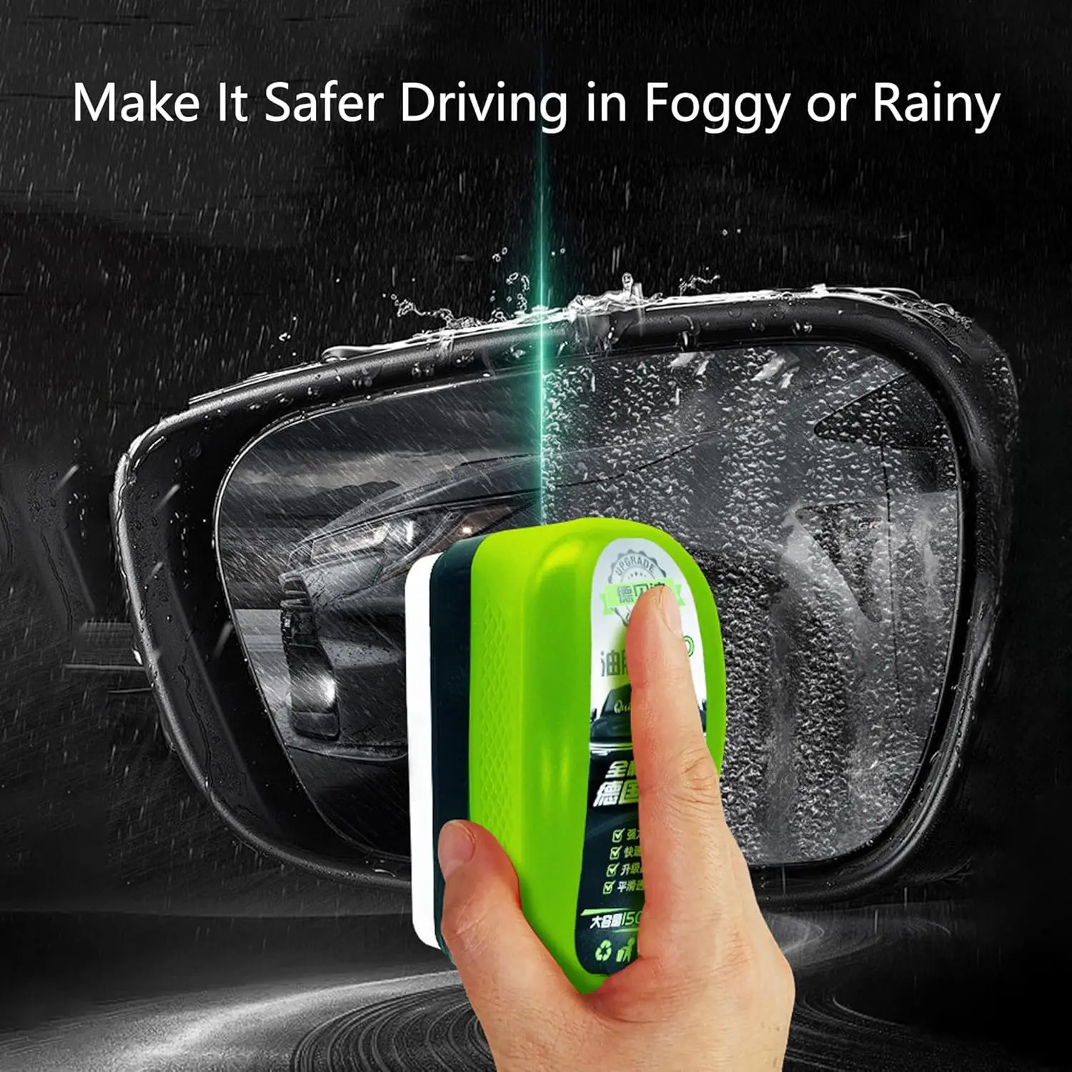 Car Glass Cleaner Cleaning Agent Powerful Windshield Cleaner Car Glass Sponge Cl