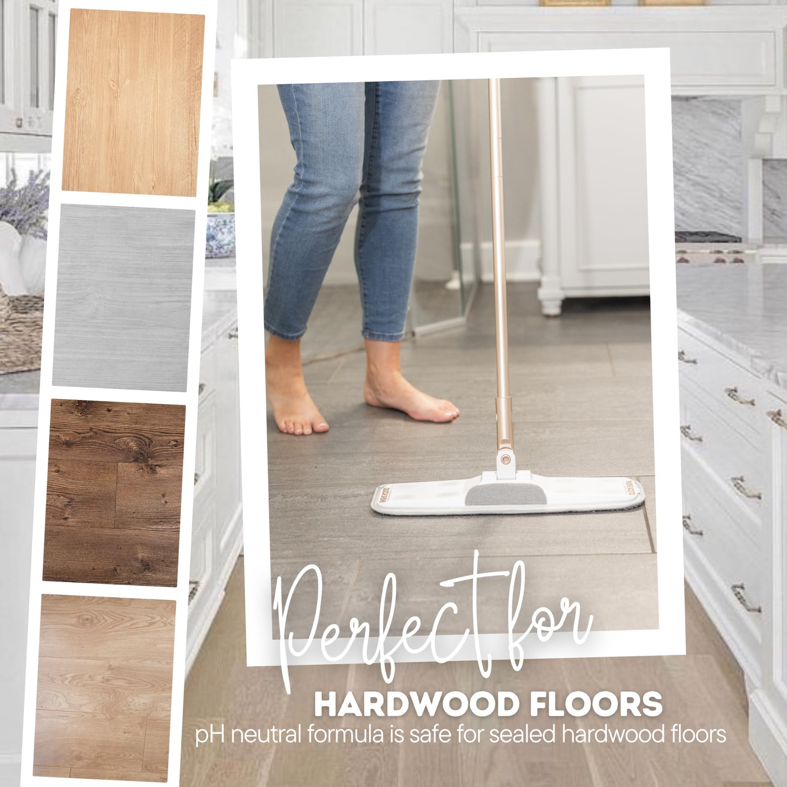 Quick Shine Hardwood Floor Luster-Polish 64oz-4pk | Plant-Derived w/Carnauba |