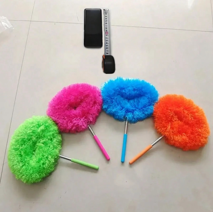 1pc Microfiber Ceiling Fan Duster – Reusable w/ 32in Adjustable Extension Pole