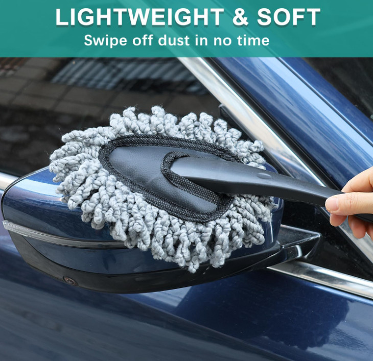 2 Pcs 11″ Super Soft Microfiber Duster Brush, Car Dash Cleaner, Cleaning Brush,