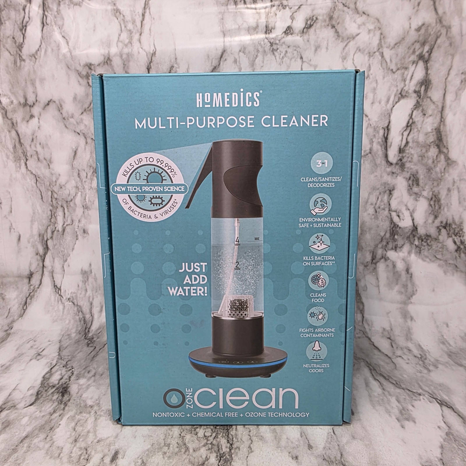 Homedics Multi Purpose Cleaner Nontoxic Chemical Free Ozone Technology