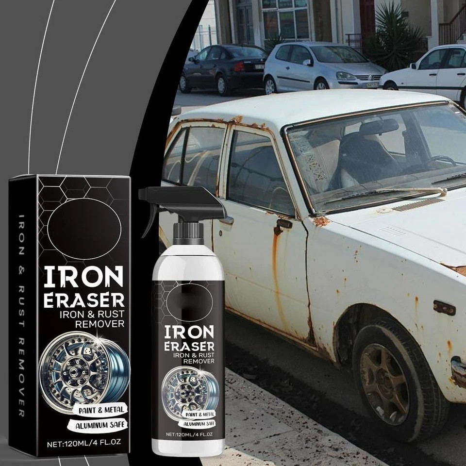 Iron Eraser Rust Remover Spray, Car Wheel Paint Brake Dust Fast Cleaner 120ml /