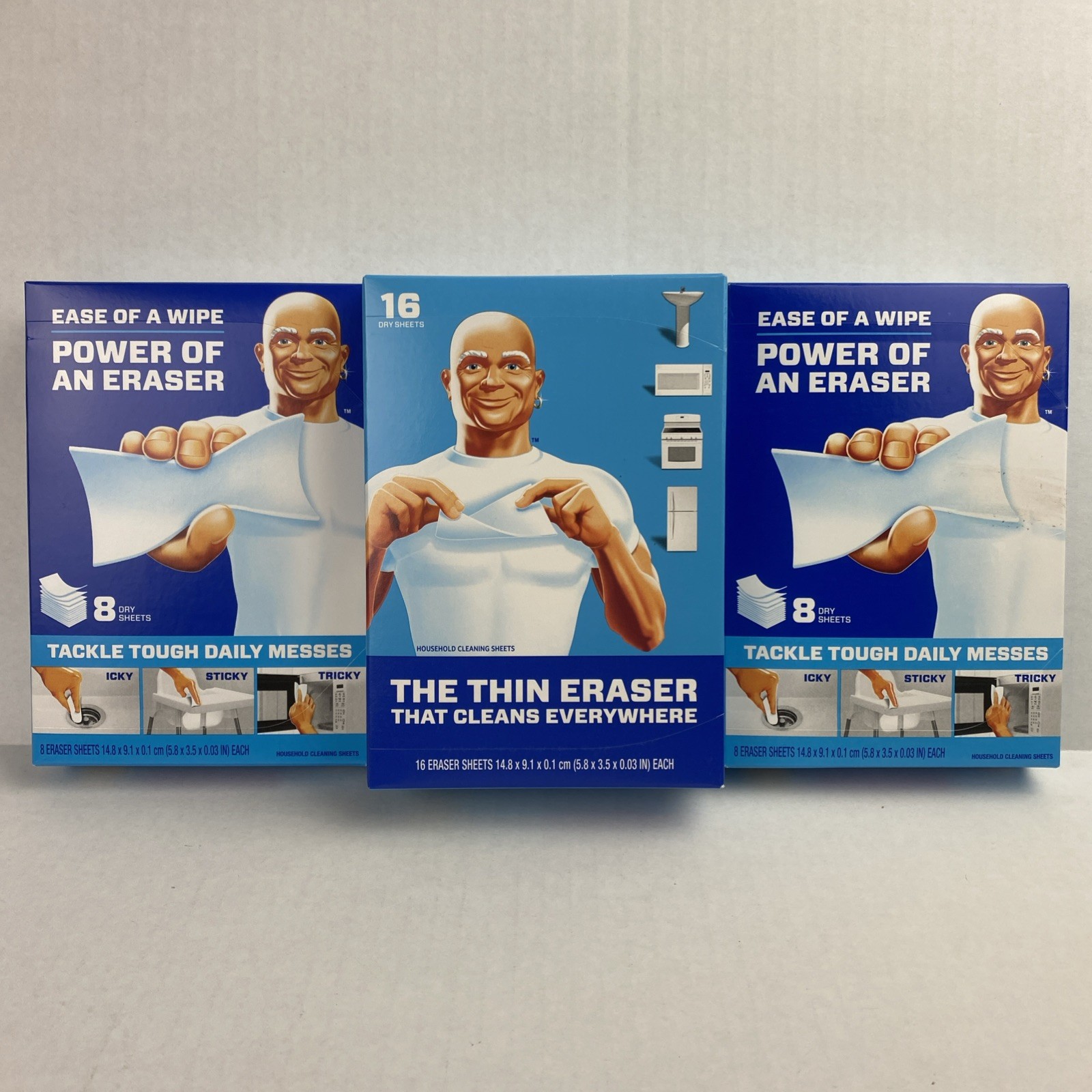 Mr. Clean Magic Eraser SHEETS 1X 16 & 2X 8 Count – 32 Total Thin Dry Sheets NEW