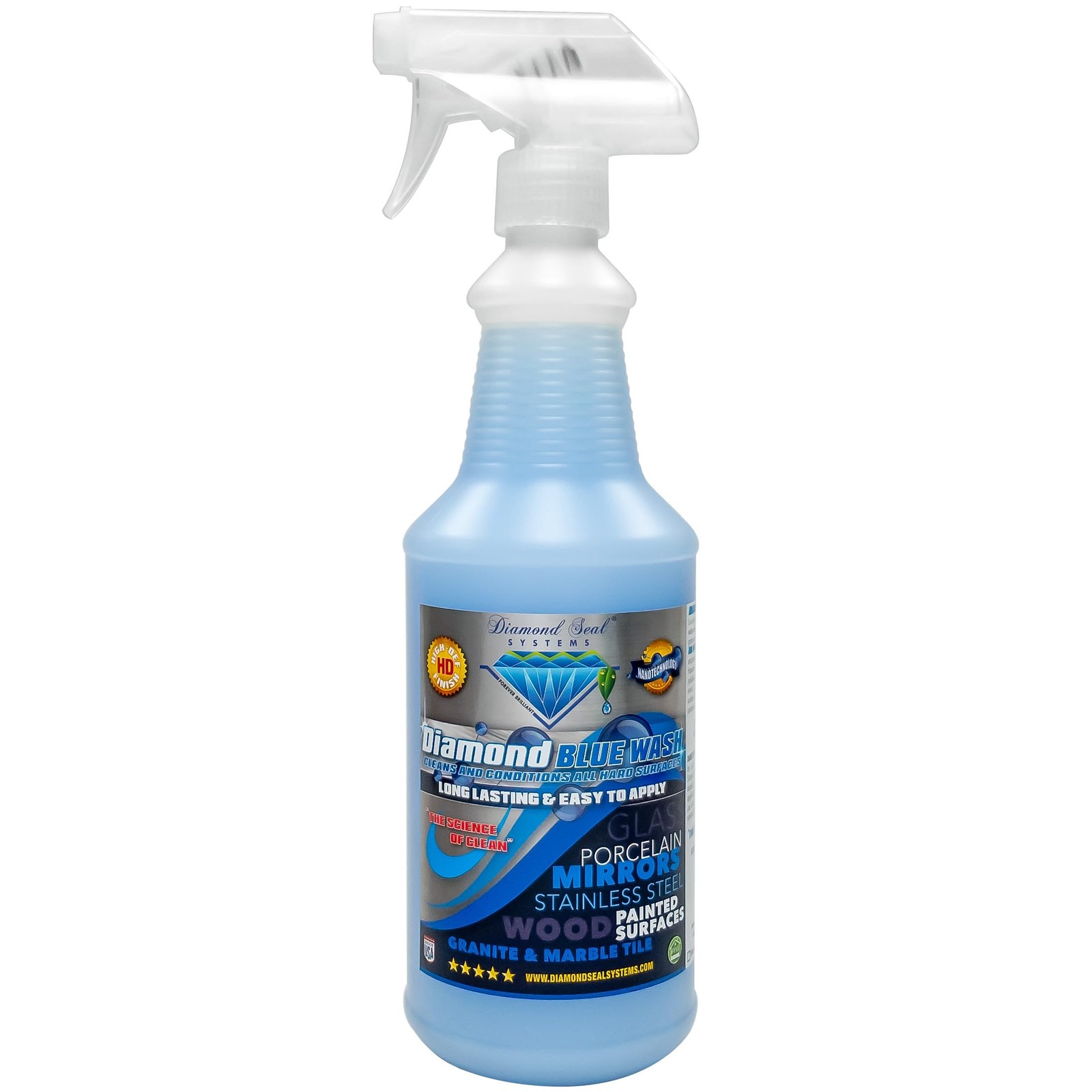 Made in the USA. Diamond Blue Repellent Wash Multi Surface. Cleans,Shine Best