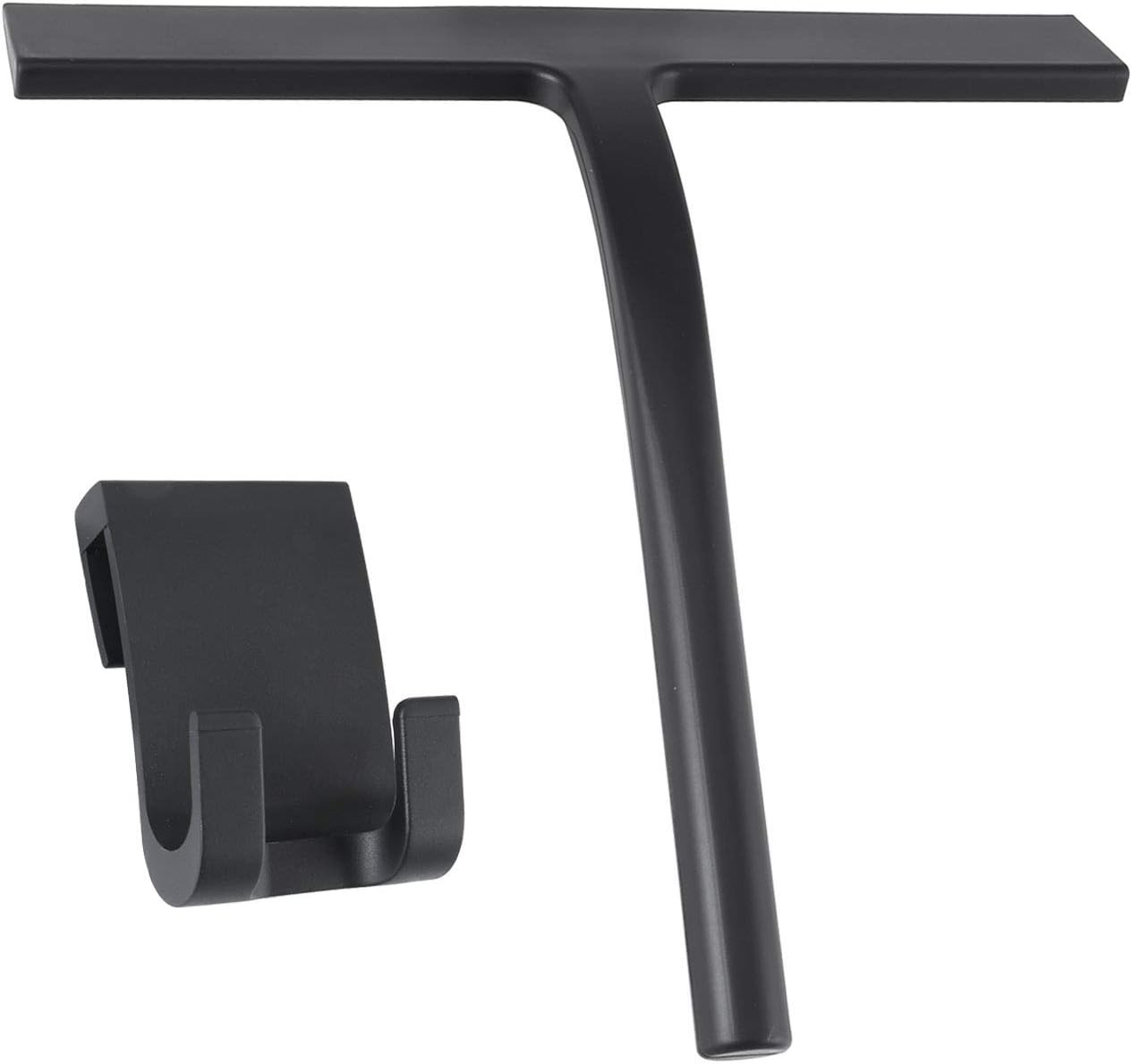 New Matte Black Silicone Squeegee Streak Free Cleaning Shower Squeegee (Pack 3)