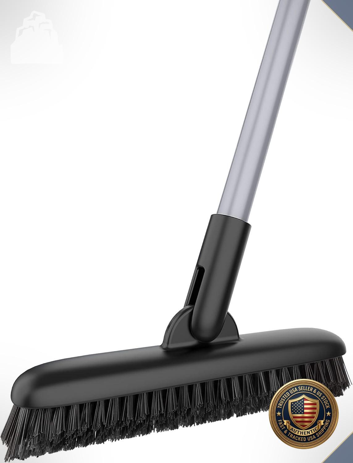 Grout Scrub Brush Long Handle Stiff Bristles Shower Tile Floor Cleaner