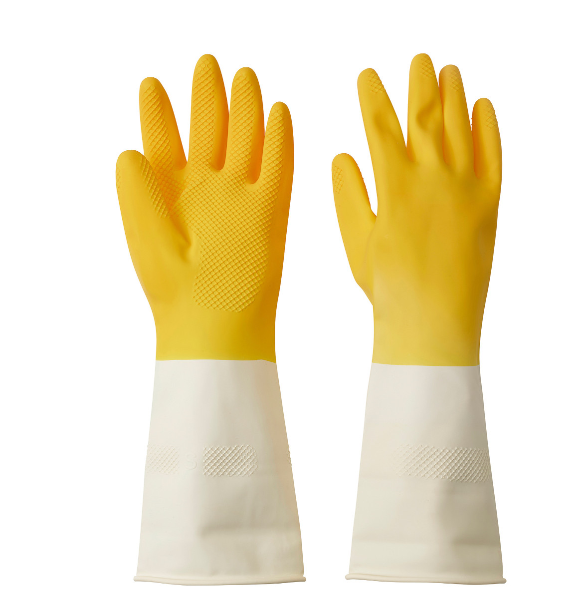 IKEA RINNIG Bright Yellow Cleaning Gloves Latex Size S, Brand NEW