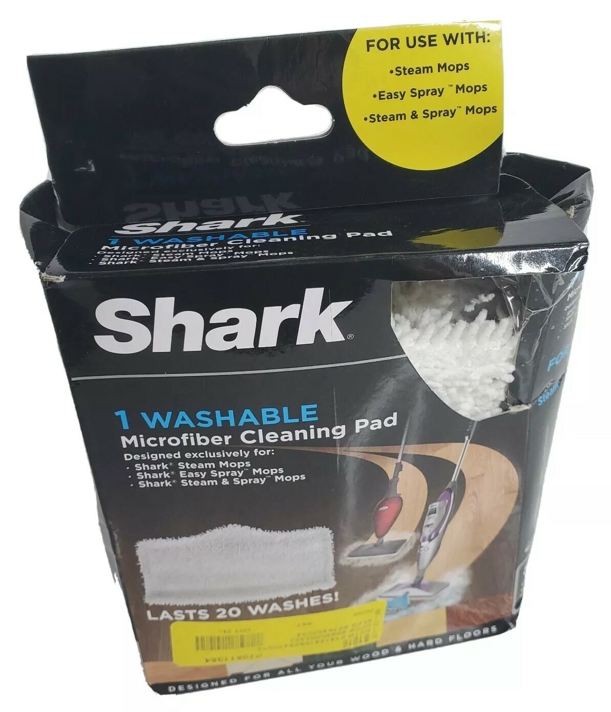 Shark Microfiber Cleaning Pad Sonic Steam Easy Spray 1 Count Washable For Floors