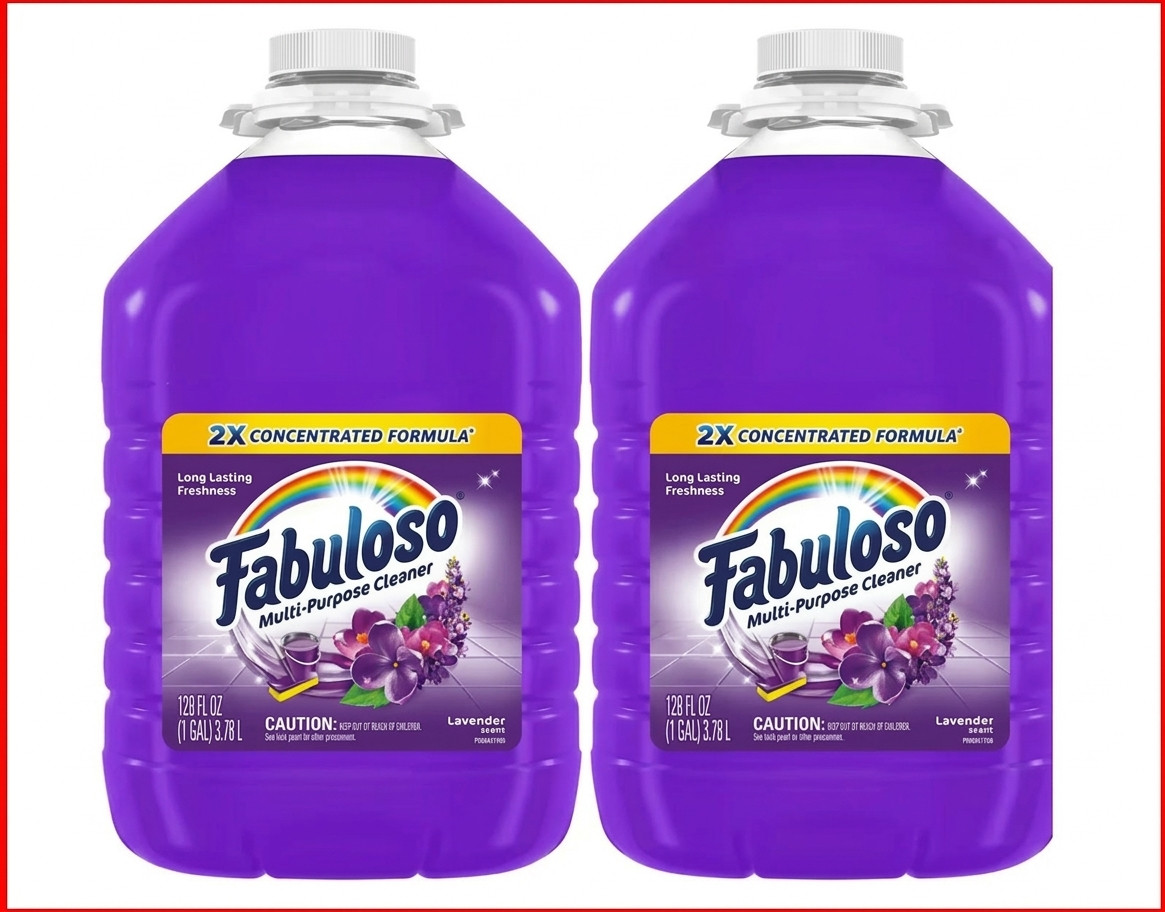 Fabuloso Lavender 2X Concentrated Multi-Purpose Cleaner, 128 oz 2-Pack