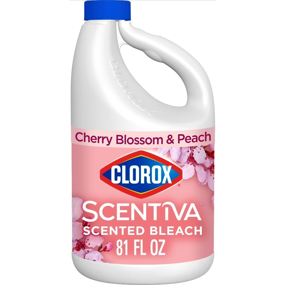 Scented Bleach Cherry Blossom and Peach Scent 81 Fl Oz Laundry Whitener
