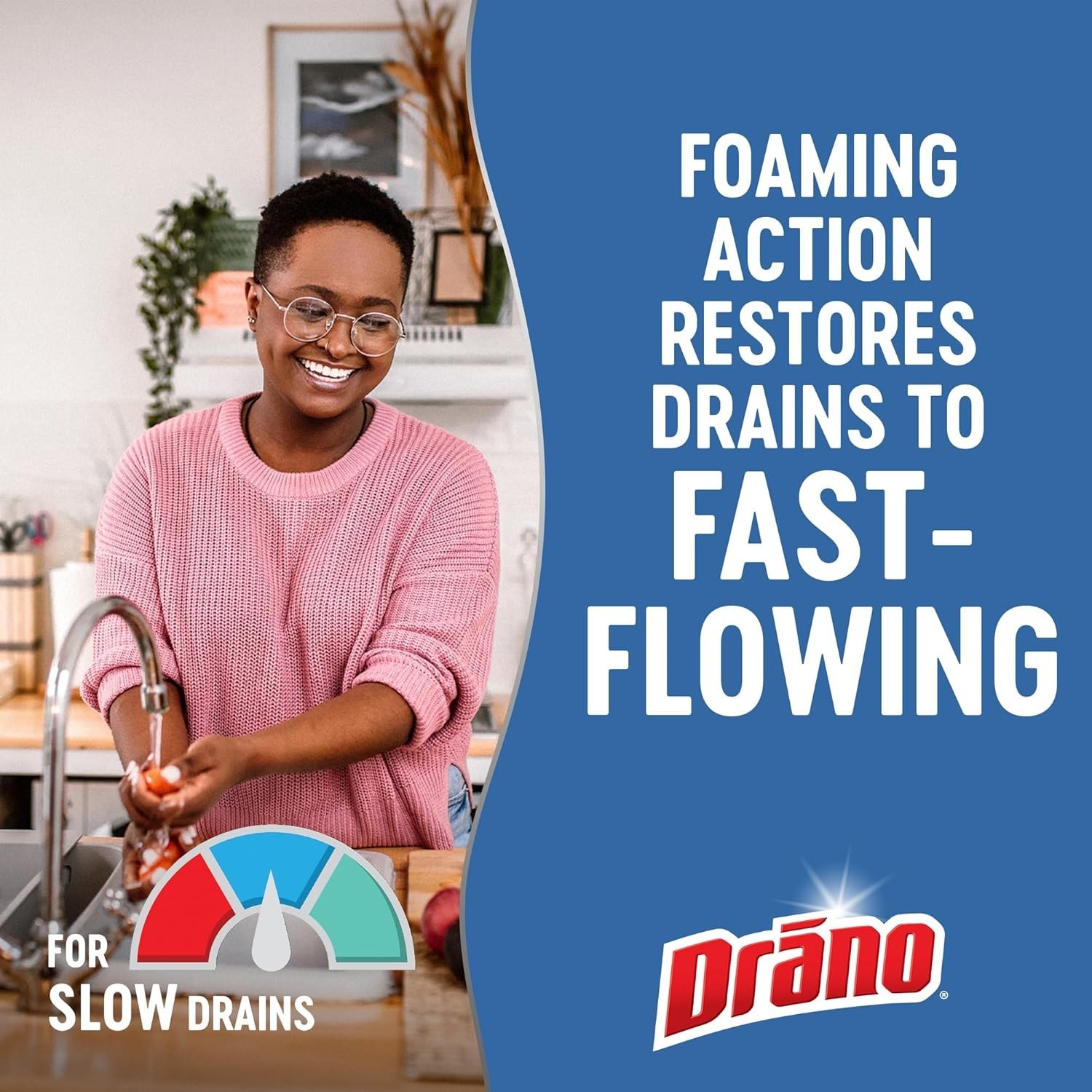 Drano Dual-Force Foamer Drain Clog Remover and Cleaner for Shower or Sink Drains
