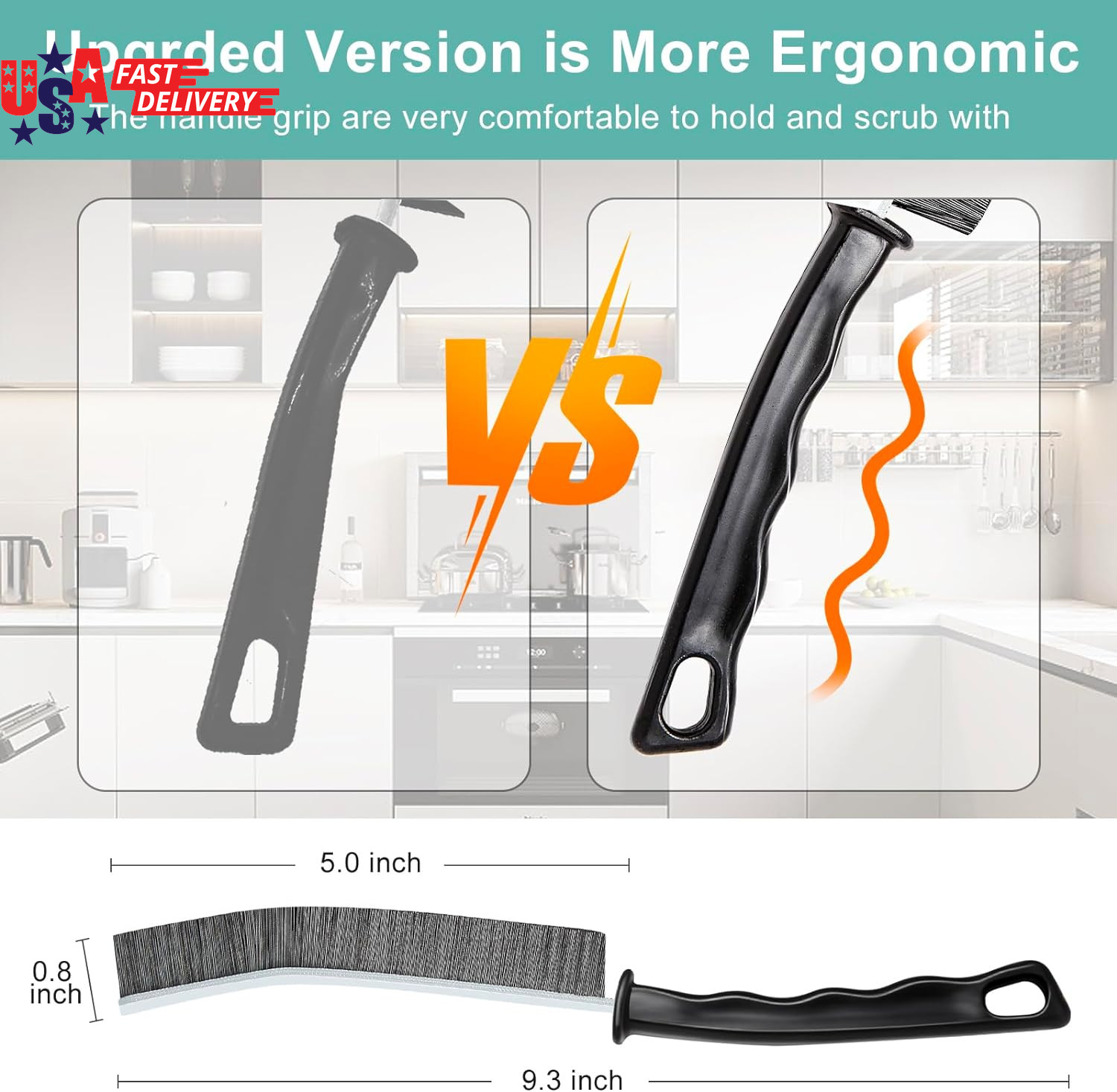 Crevice Cleaning Brush，Hard-Bristled Grout Brush，2026 New Multifunctional Gap Cl