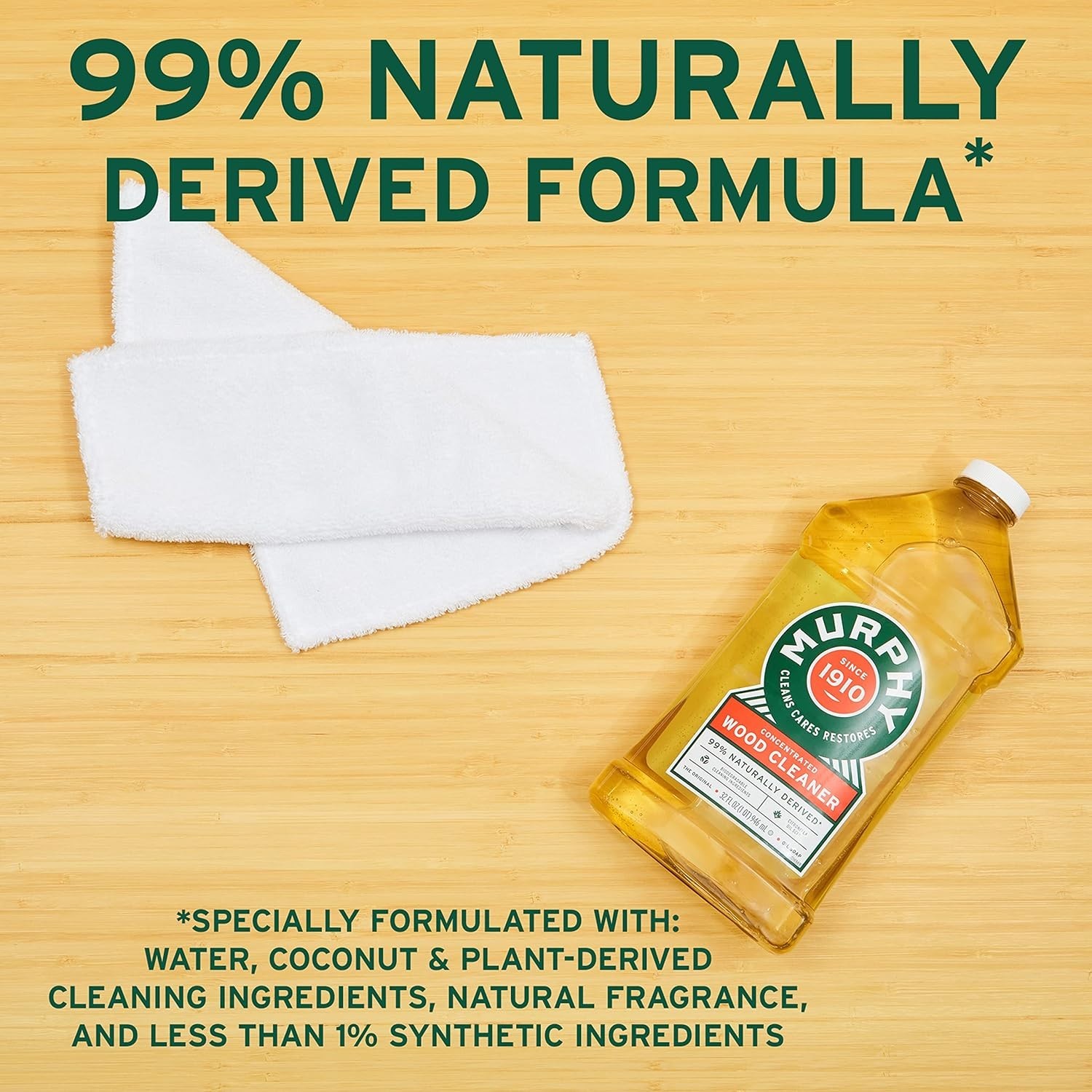 Citronella-Scented Murphy Oil Soap – 32 Oz Wood Cleaner, 98% Natural Ingredients