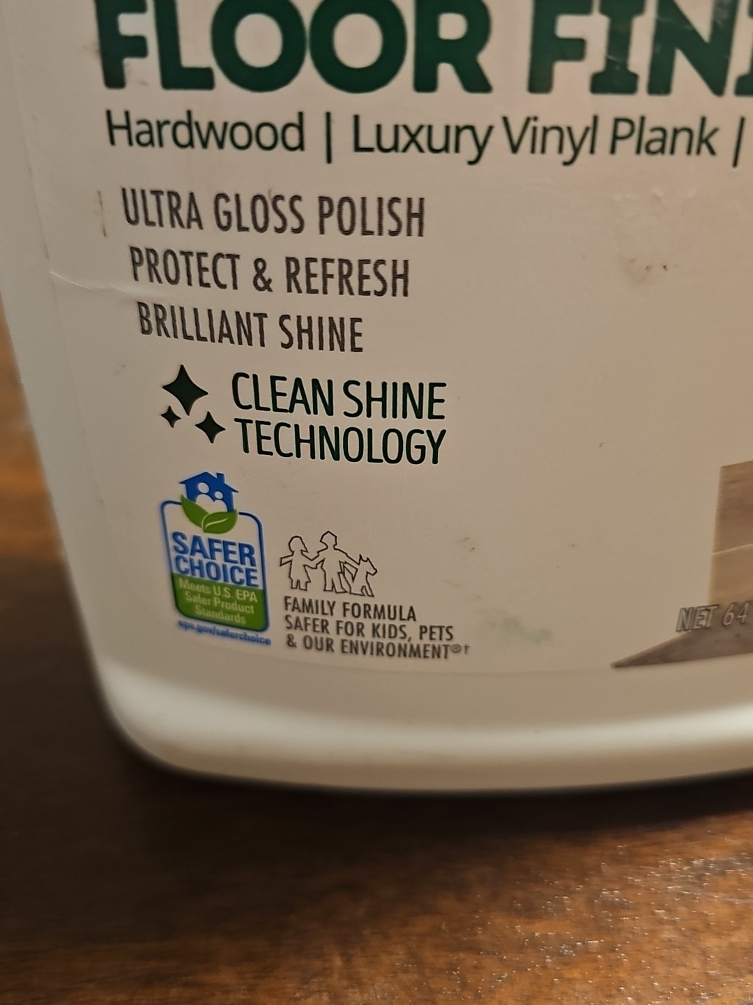 Quick Shine Multi-Surface Floor Finish & Polish, PFAS-Free, 64 fl oz New (R2)