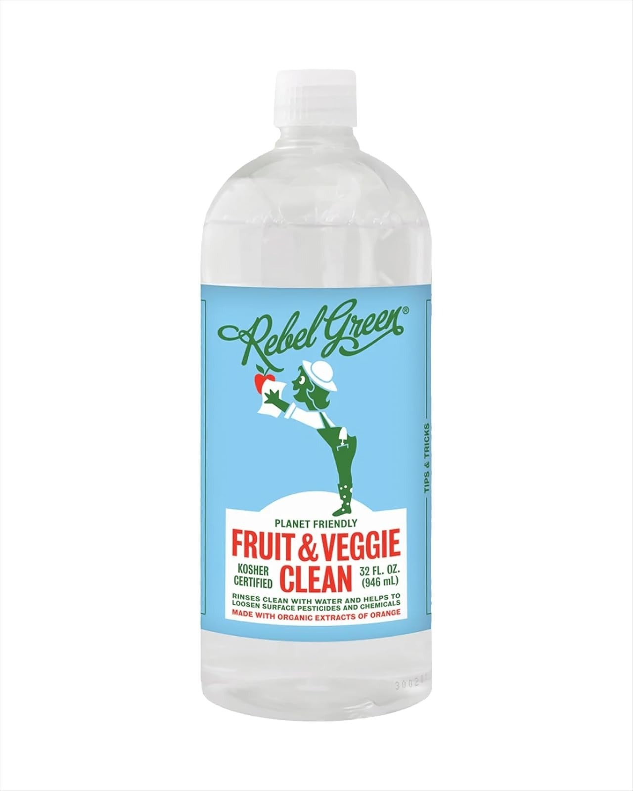 Rebel Green Fruit & Veggie Clean – Plant-Based Produce Cleaner – 1 Gallon