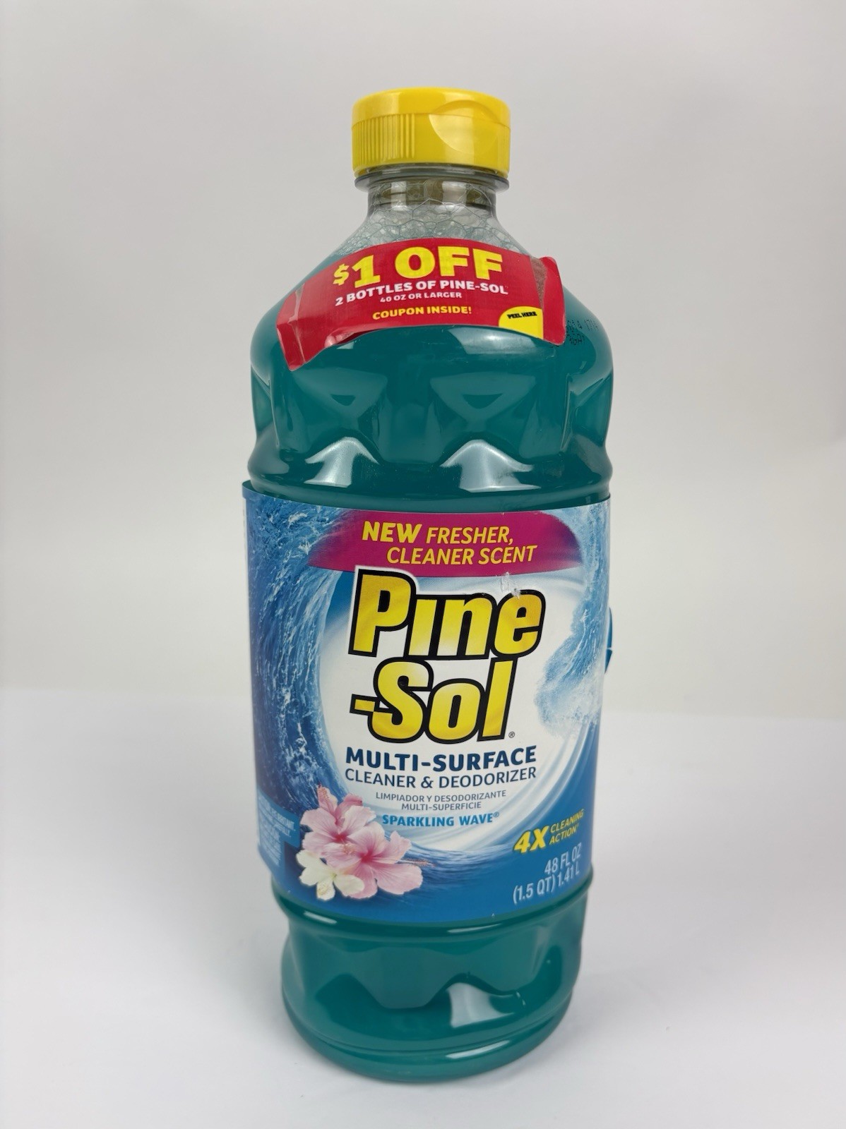 Pine-Sol Sparkling Wave Multi-Surface Cleaner Blue 48oz Cleaner And Deodorant