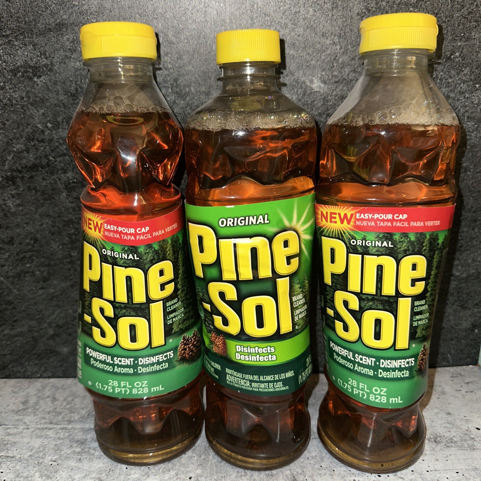 3 Lot Pine Sol Original Formula With Pine Oil Multi Surface Cleaner 28oz