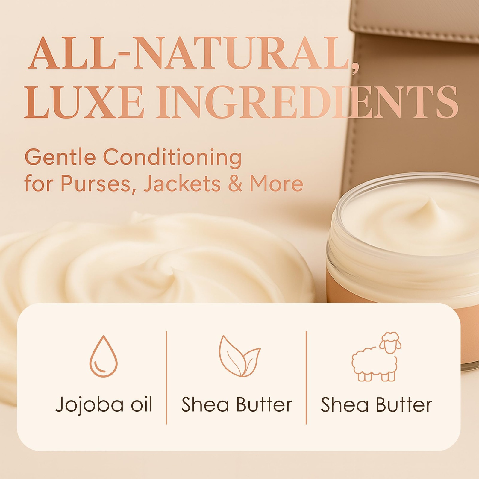 2-in-1 Purse Cleaner & Conditioner – Leather Cream for Handbags, Designer Bag…