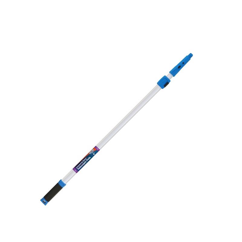 Unger 972920 Blue/White Aluminum Extension Pole 6 L ft. x 2 Dia. in.