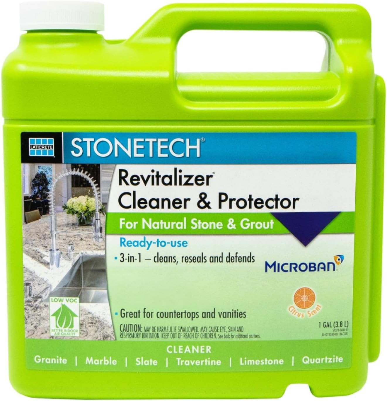 StoneTech Revitalizer Cleaner & Protector, 1 Gallon (3.785L) Bottle, Citrus Scen