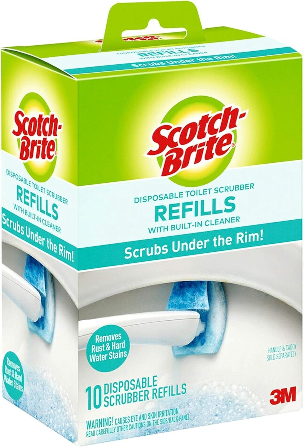 10-Pack Scotch-Brite Bleach-Free Toilet Scrubber Refills for Effortless Cleaning