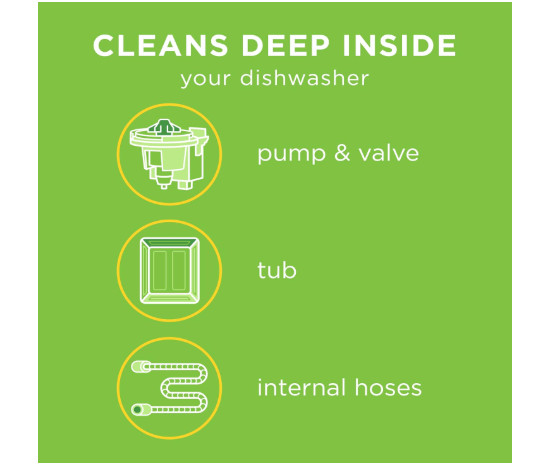 Affresh Dishwasher Cleaner, Helps Power Away Odor Causing Bacteria 6 Tablets