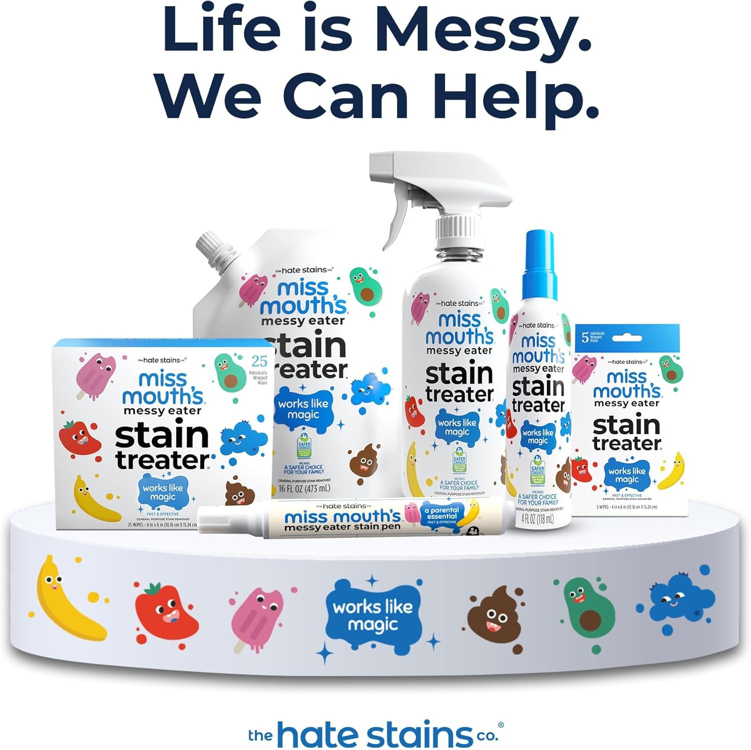Miss Mouth’s Messy Eater Stain Treater Spray – 4oz Stain Remover – Newborn & Bab