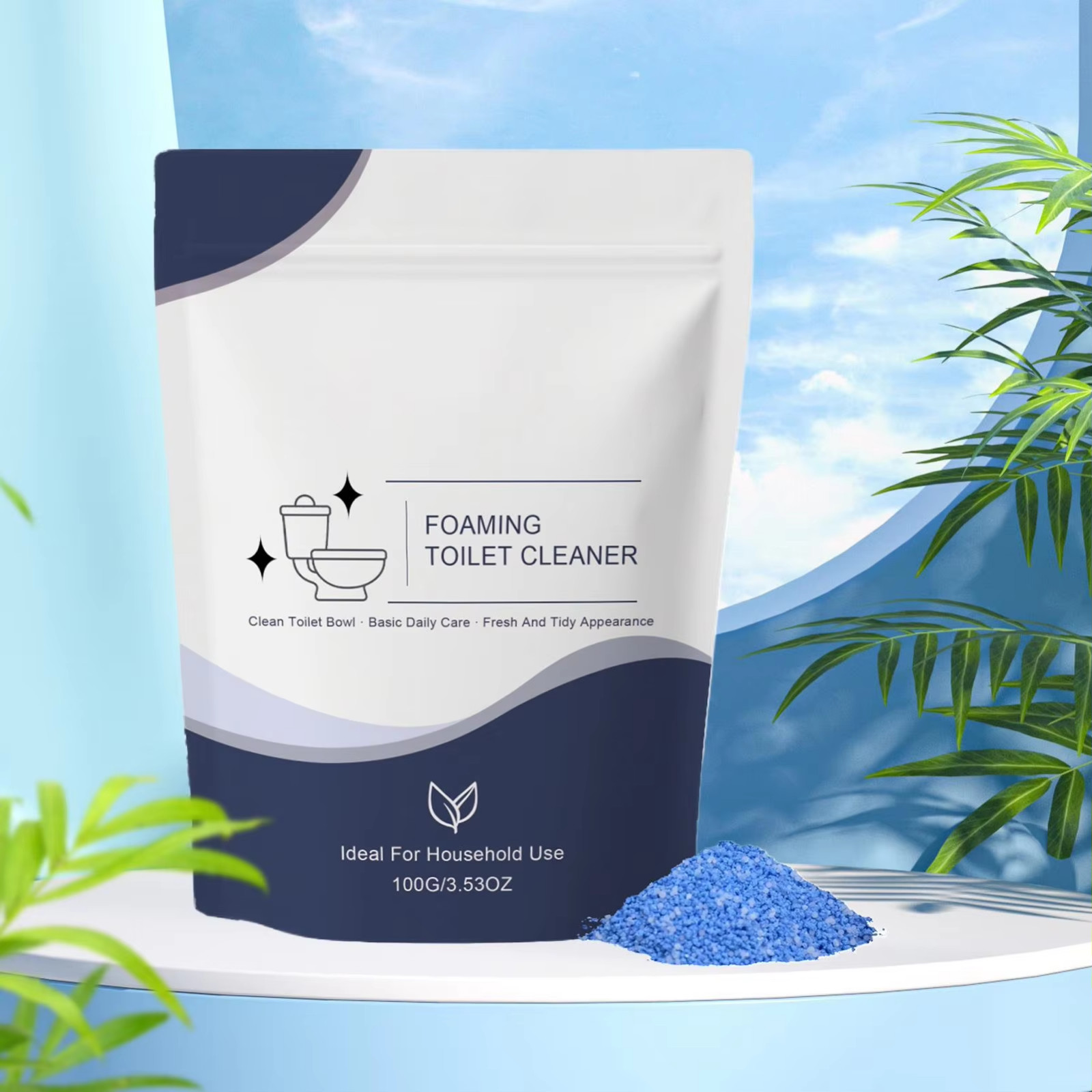 Restorabowl Foaming Cleaning Powder Fresh Scent Fast Dissolving Daily Care