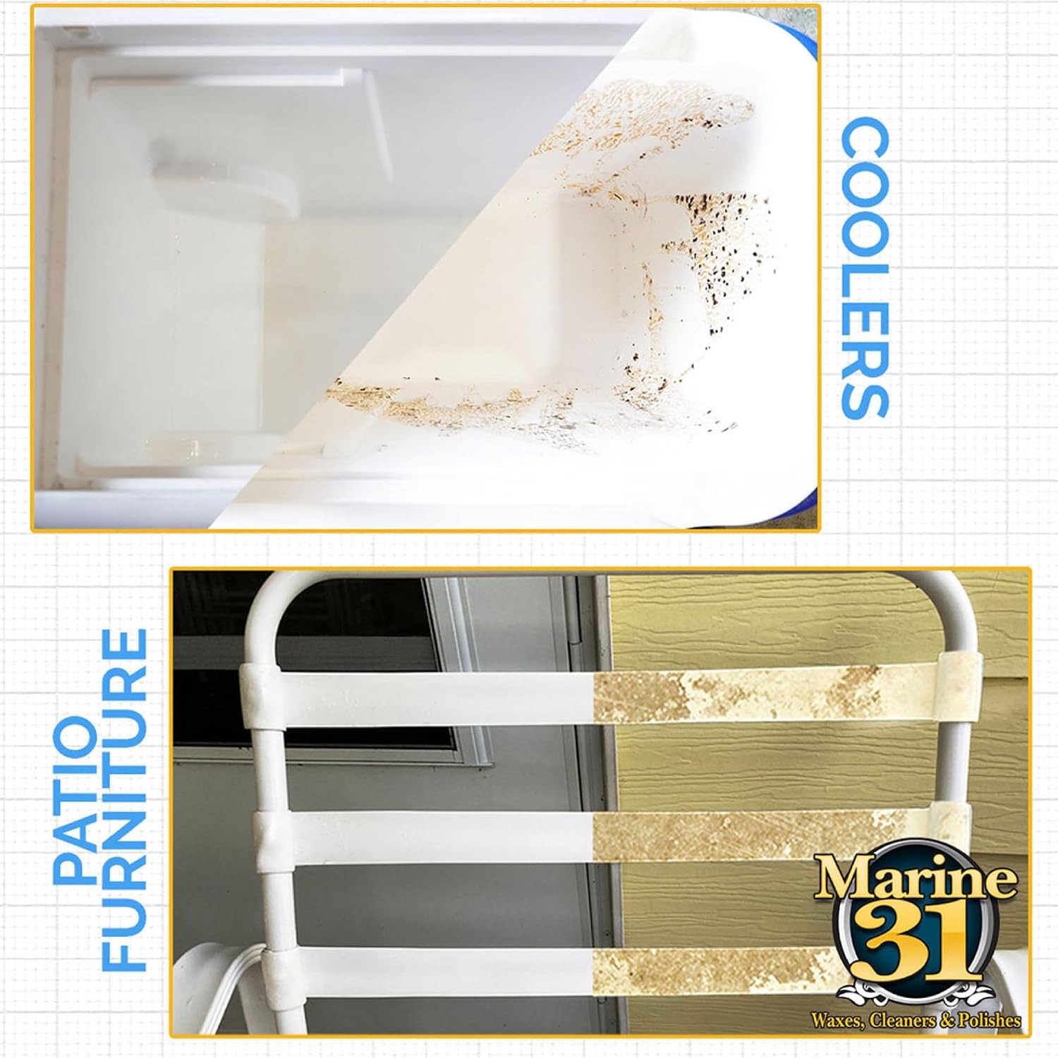 Marine Mildew Stain Remover & Cleaner for Boats Powerful Cleaning Solution