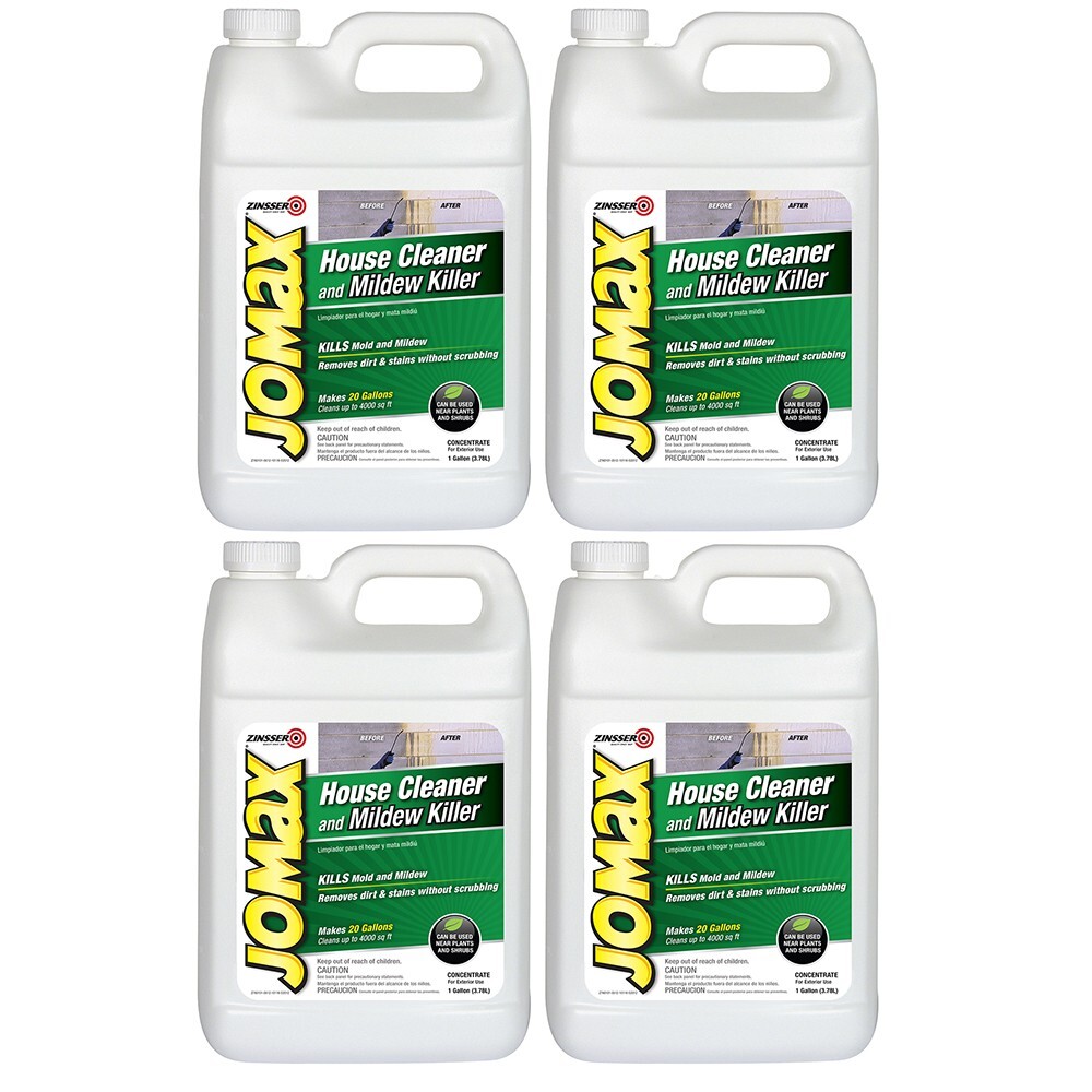 Zinsser Jomax House Cleaner and Mildew Killer, 1 Gal. 60101 Pack of 4 Zinsser