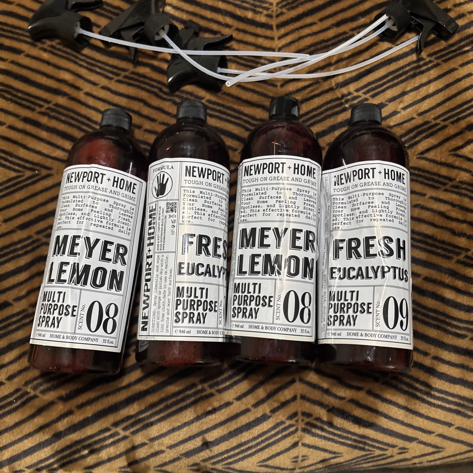 (4-Pack) NEWPORT + HOME ~ MEYER LEMON Essential Oil DISH SOAP 946ml MADE IN USA