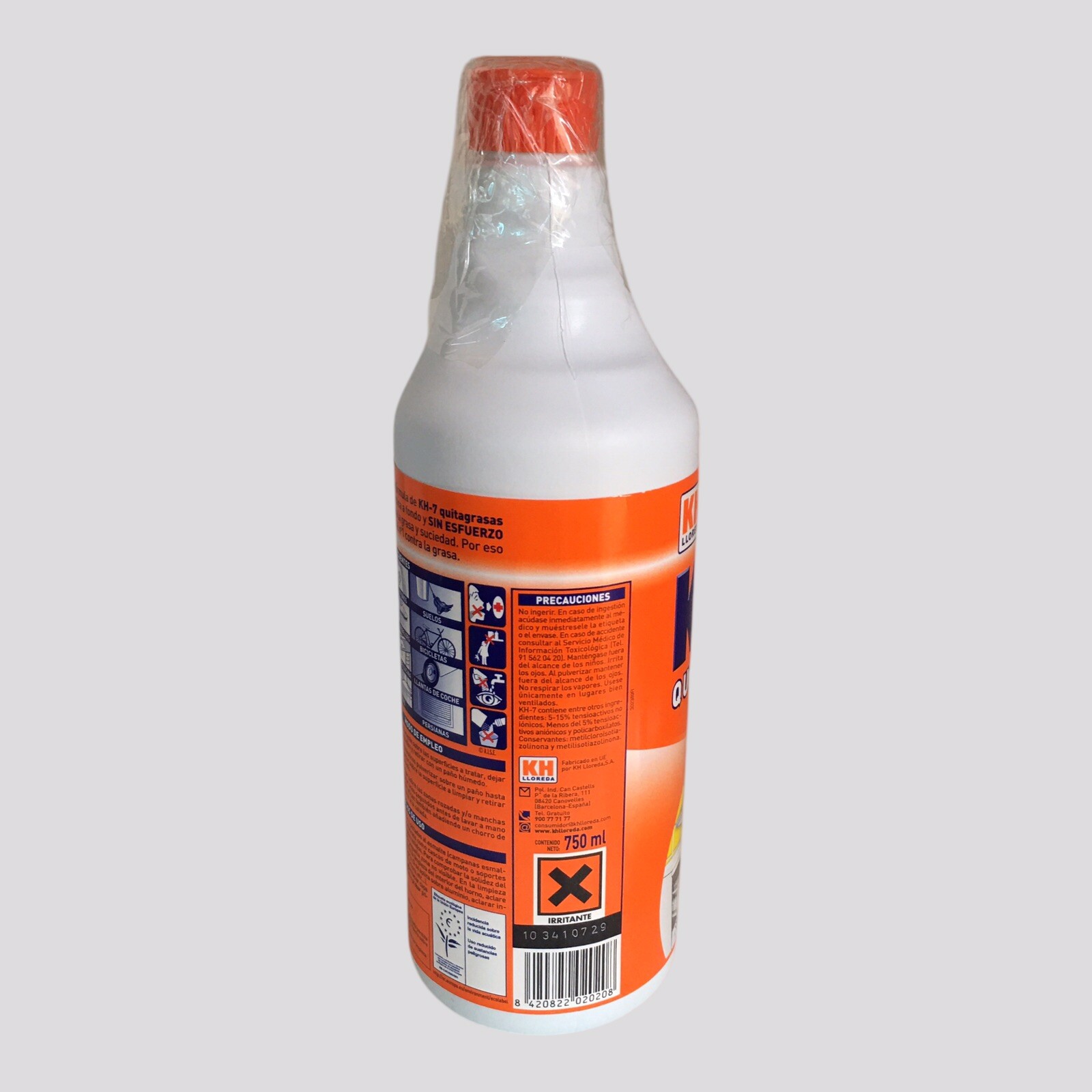 KH Lloreda KH-7 Concentrated Degreaser, Professional-grade, Spanish Import 750mL