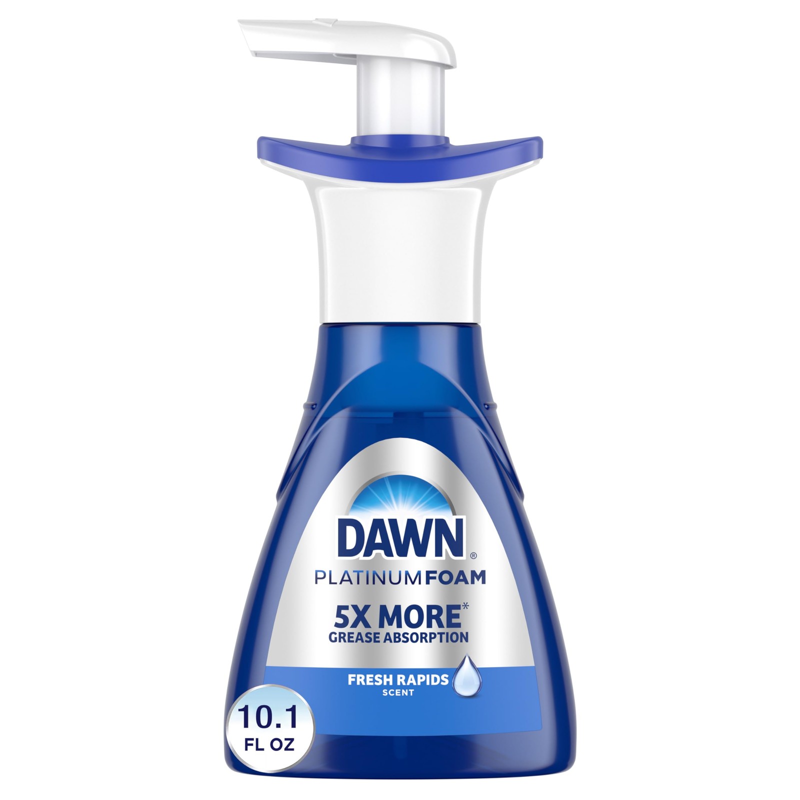 Dawn Ultra Platinum Foam Dishwashing Foam, Fresh Rapids Scent, 10.1 fl oz (Packa