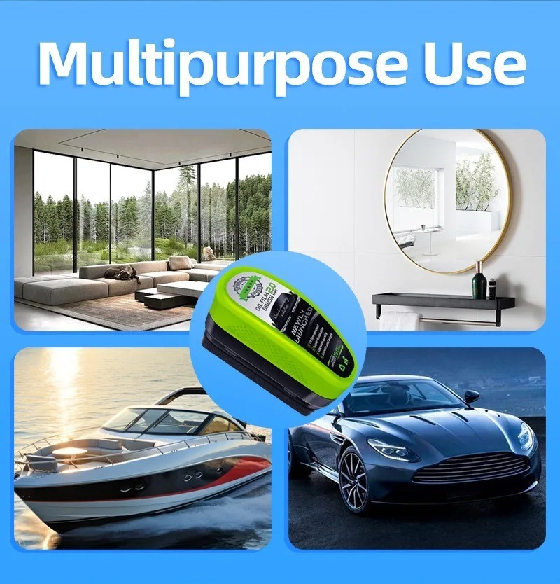 1/2/3PCS Car Oil Film Remover 150ml Windshield Cleaning Brush