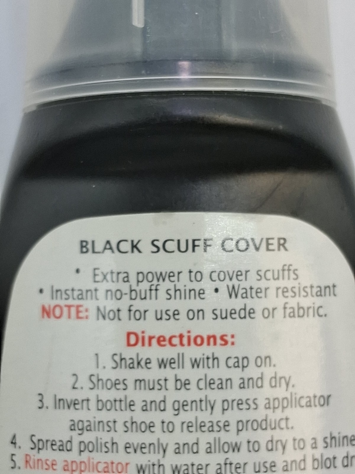 KIWI Black Leather Dye 75ml Water Resistant Color Restorer With Polisher {45}