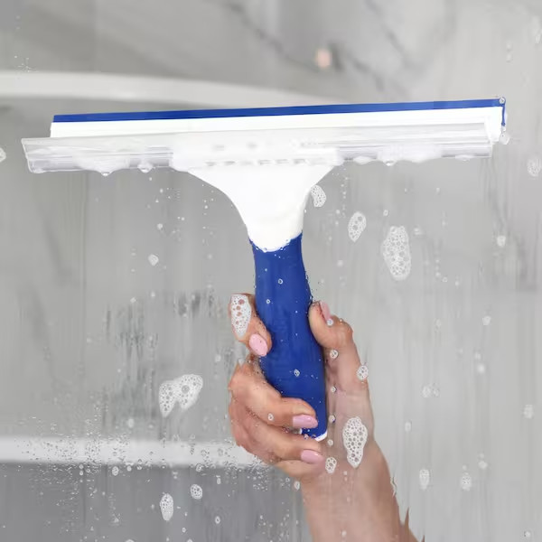 10 Inch Glass and Tile Squeegee Dual Blade Bathroom Shower Cleaner Tool