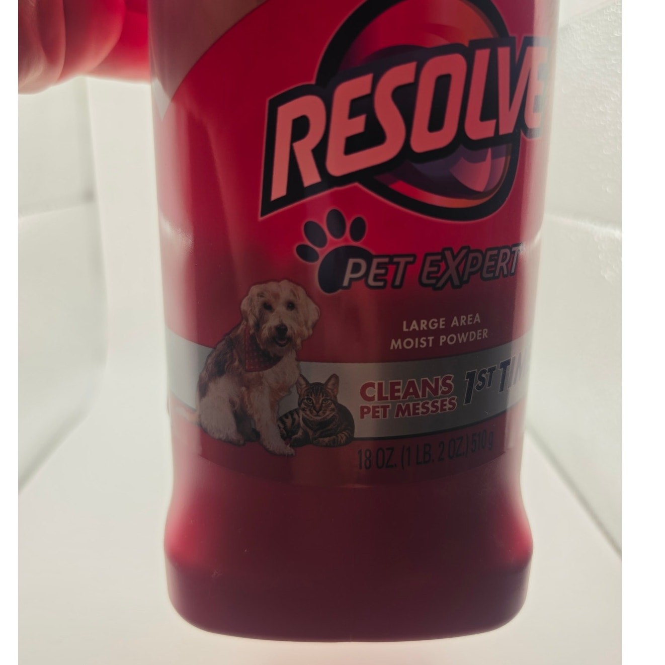 USED Resolve Pet Expert Carpet Powder, For Dirt Stain & Odor Removal 18oz