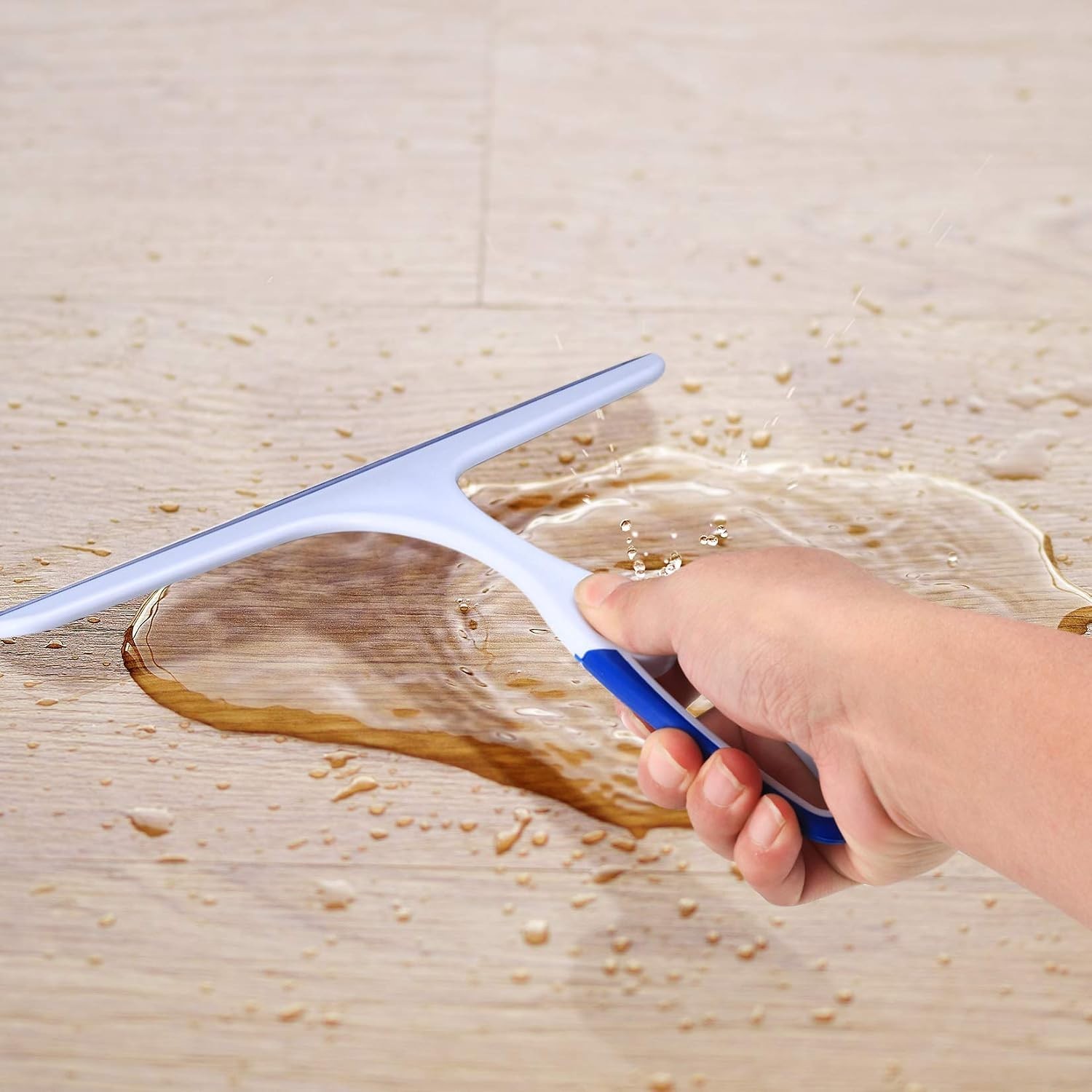 Dual-Edge Glass & Surface Squeegee Set for Sparkling Windows, Showers & Cars