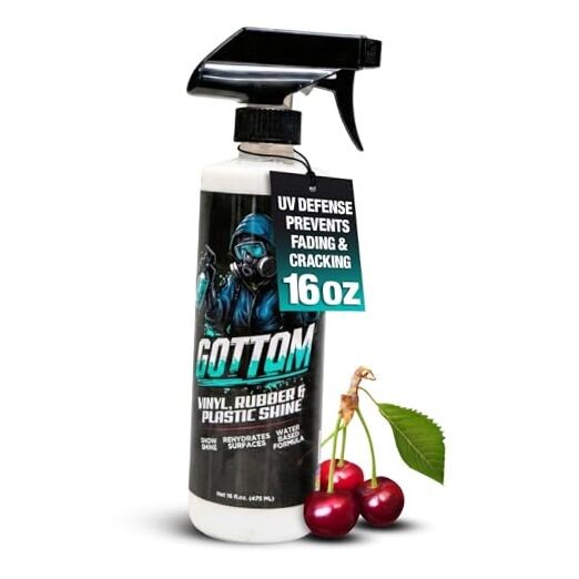 Vinyl, Rubber & Plastic Shine – 16oz, Cherry Vanilla 16 Fl Oz (Pack of 1)