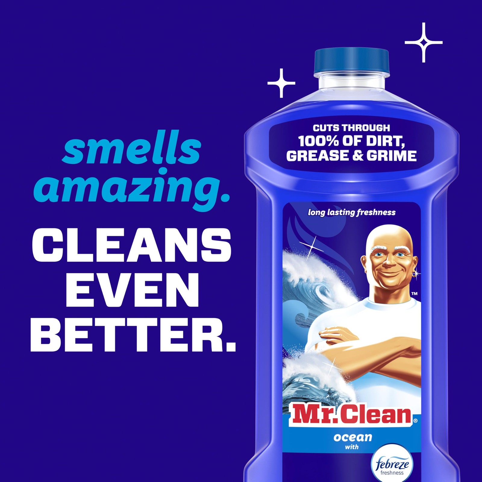 Mr Clean All Purpose Cleaner Mop Soap Floor Cleaner for Mopping Home Bathroom &
