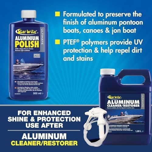 STAR BRITE Ultimate Aluminum Polish Adds a Deep Protective Shine, Removes Lig…