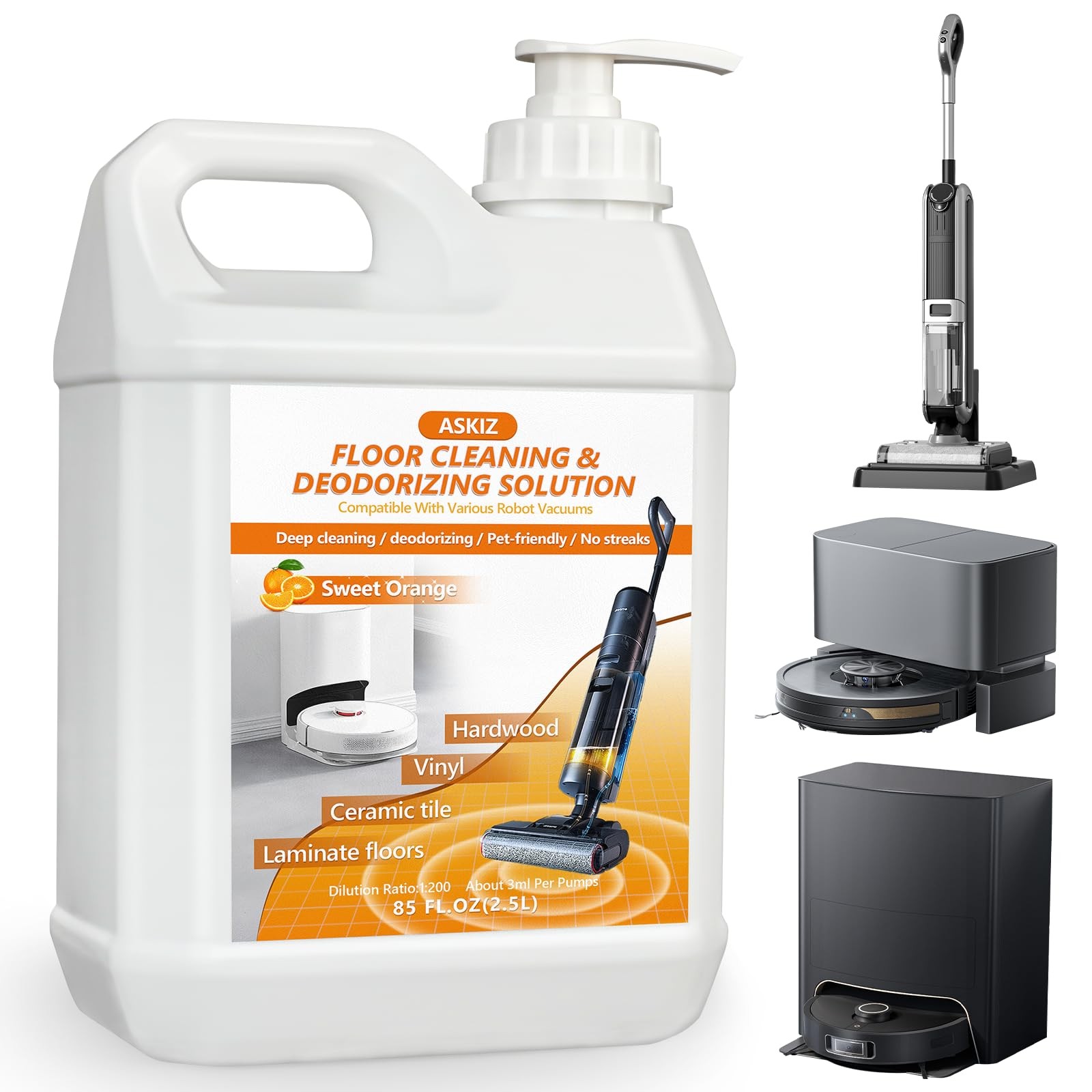 85 FL OZ Floor Cleaning Solution,Floor Cleaner for Mopping with Tineco,Deep C…