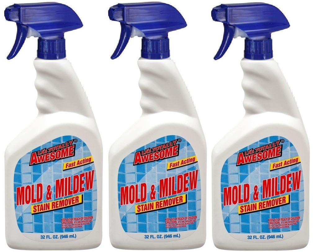 3 PACK- LA’s Totally Awesome FAST ACTING Mold & Mildew Stain Remover 32 Fl Oz