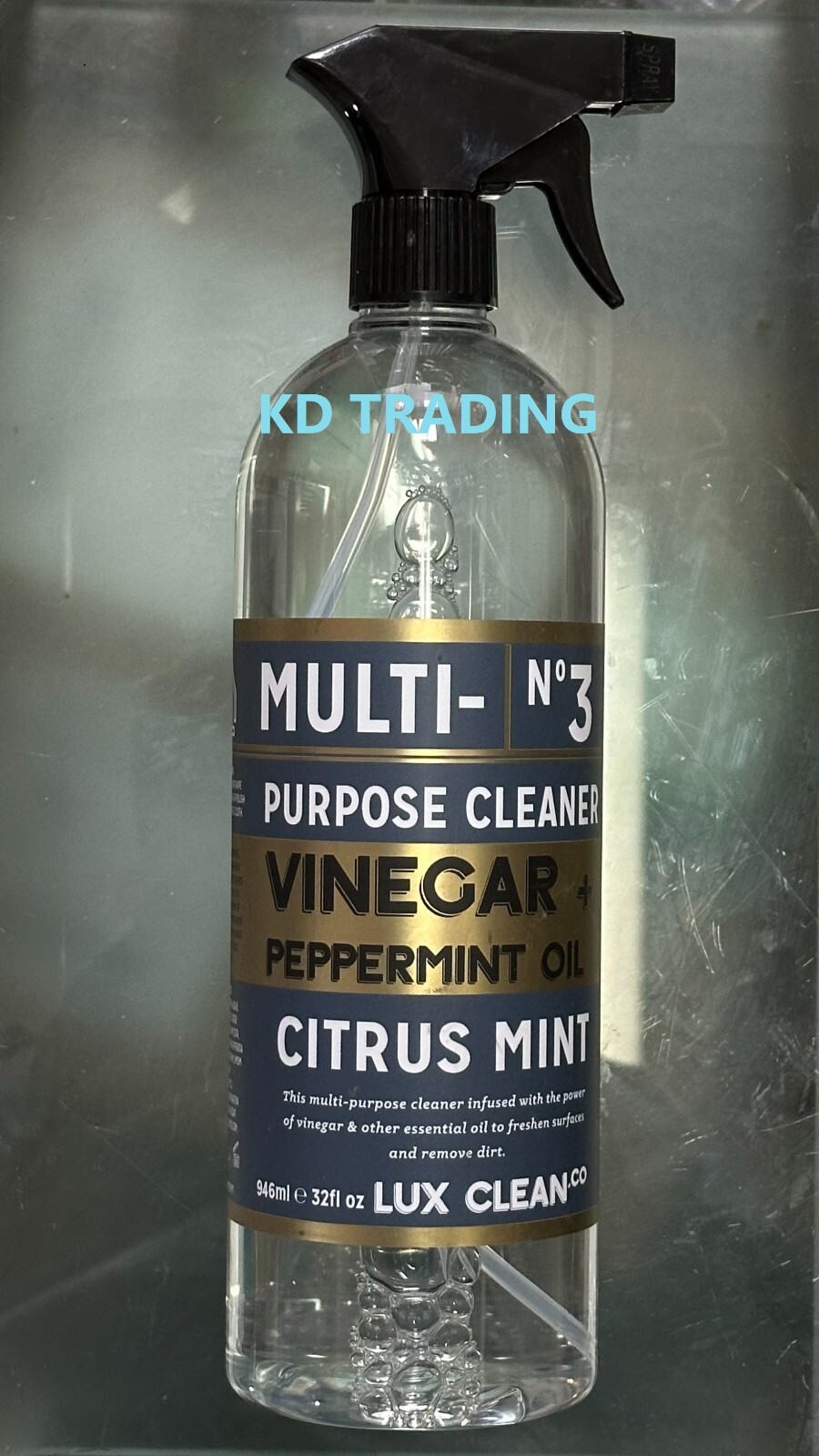 LUX CLEAN ~ VINEGAR + PEPPERMINT Kitchen Refresher CLEANER 946ml CITRUS MINT