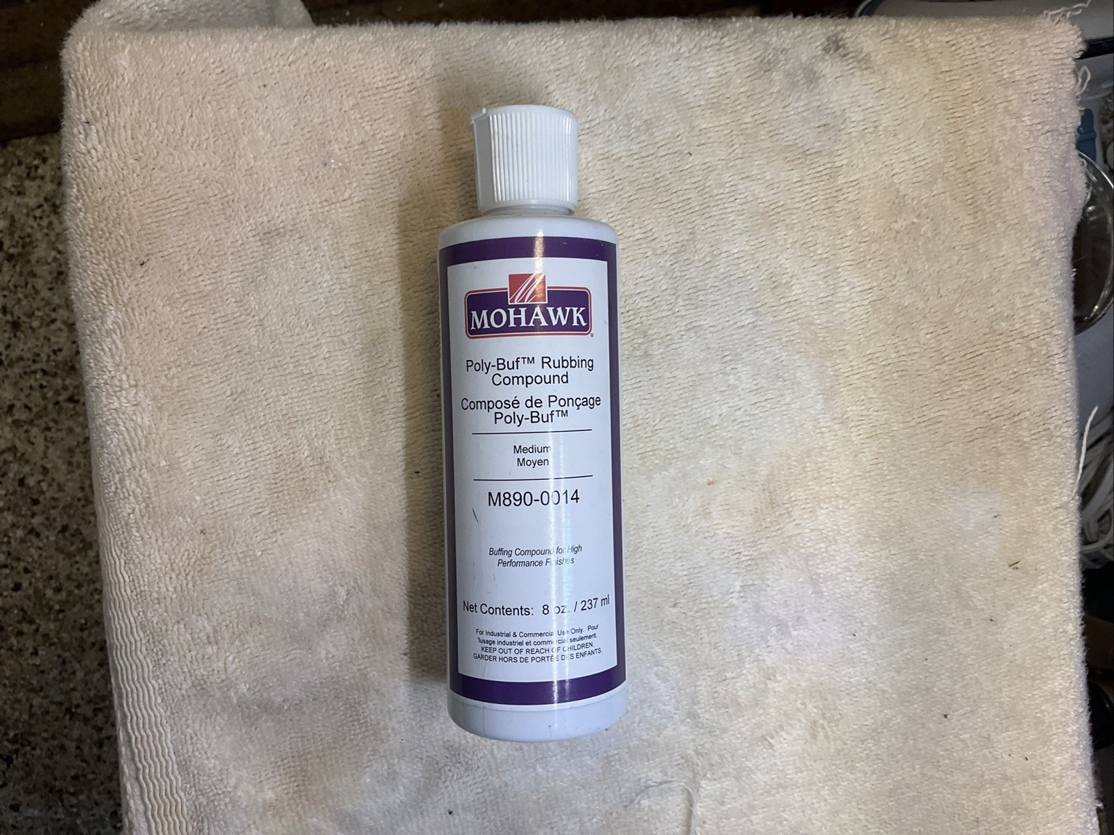 Mohawk Poly Buf Rubbing Compound – High-Quality Finish for Wood Surfaces – 8oz