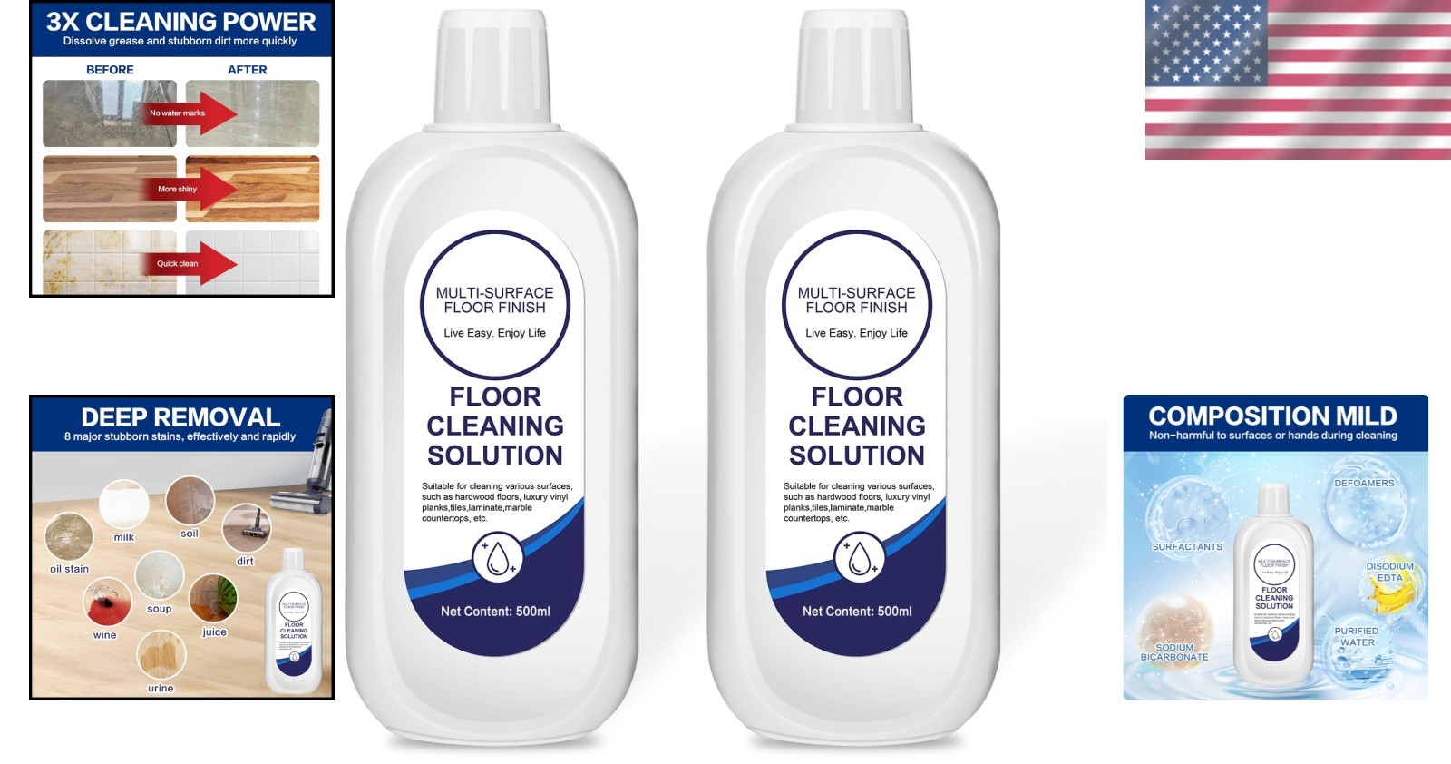 Eco-Friendly Multi-Surface Floor Cleaning Solution for Tineco & Mopping Robots